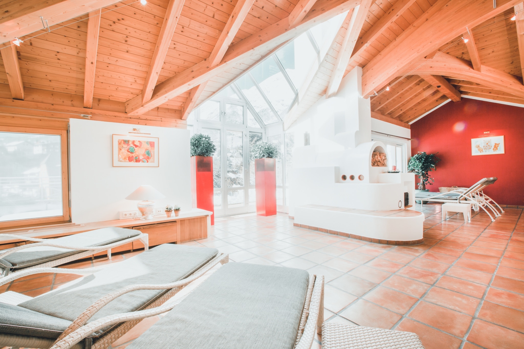 Im Hotel Schrofenstein in Landeck gibt es einen Spa-Bereich mit Sauna
