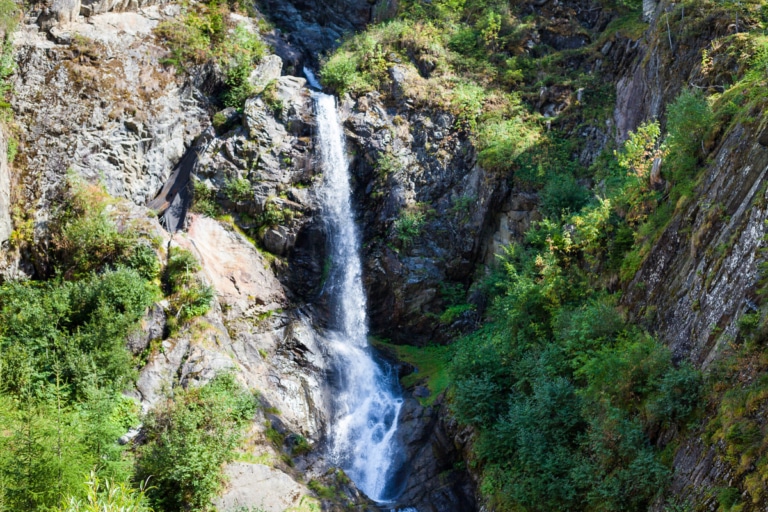 Blick auf den Verpeilwasserfall